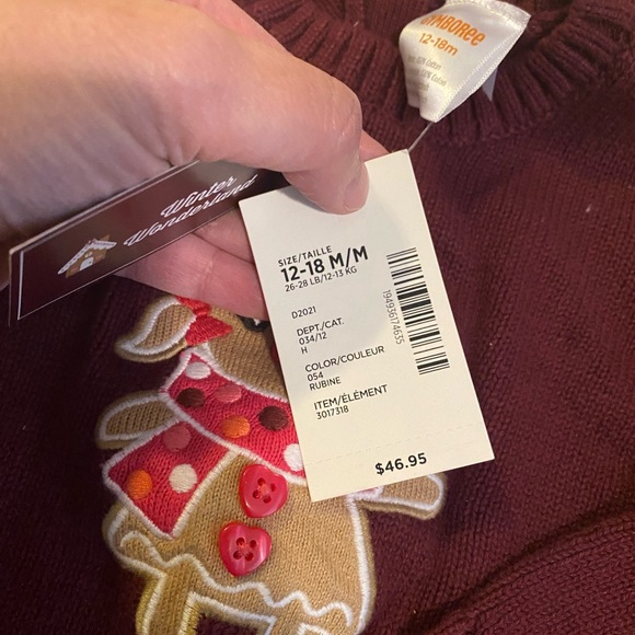 Sz 12-18 months Gymboree gingerbread sweater & skirt ensemble NWT - Picture 4 of 5